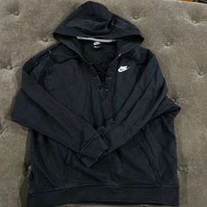 Nike lace up pullover sweatshirt size medium